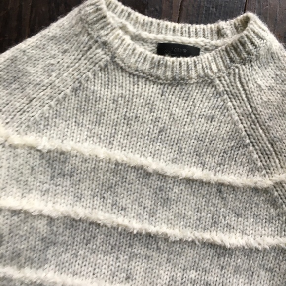 J. CREW Mohair Fuzzy Stripe Pullover Sweater XXS - Picture 4 of 5